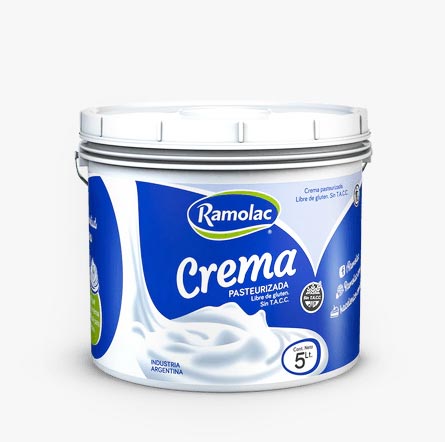 CREMA DE LECHE RAMOLAC 44% 5LT BALDE