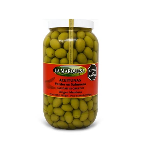 Aceitunas Verdes Enteras N00 5Kg La Marquesa