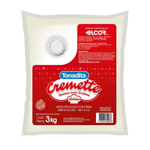 QUESO CREMA CREMETTE TONADITA 3KG